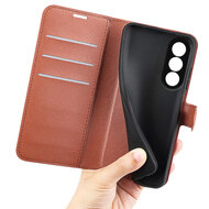 OnePlus Nord 5 Hoesje - MobyDefend Kunstleren Wallet Book Case (Sluiting Voorkant) - Bruin