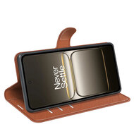 OnePlus Nord 5 Hoesje - MobyDefend Kunstleren Wallet Book Case (Sluiting Voorkant) - Bruin