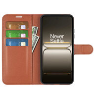 OnePlus Nord 5 Hoesje - MobyDefend Kunstleren Wallet Book Case (Sluiting Voorkant) - Bruin