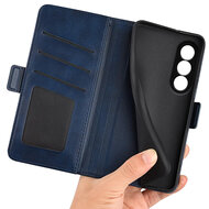 OnePlus Nord 5 Hoesje - MobyDefend Luxe Wallet Book Case (Sluiting Zijkant) - Blauw