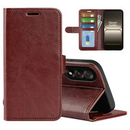 OnePlus Nord 5 Hoesje - MobyDefend Wallet Book Case (Sluiting Achterkant) - Bruin