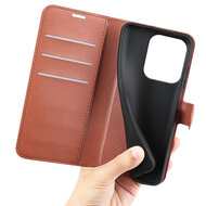 Xiaomi Redmi 15C 5G Hoesje - MobyDefend Kunstleren Wallet Book Case (Sluiting Voorkant) - Bruin