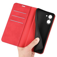 OnePlus Nord CE 5 Hoesje - MobyDefend Luxe Wallet Bookcase (Magnetische Sluiting) - Rood