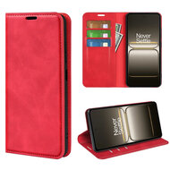 OnePlus Nord CE 5 Hoesje - MobyDefend Luxe Wallet Bookcase (Magnetische Sluiting) - Rood