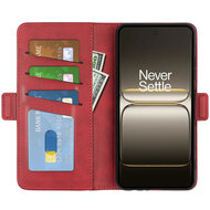 OnePlus Nord CE 5 Hoesje - MobyDefend Luxe Wallet Book Case (Sluiting Zijkant) - Rood