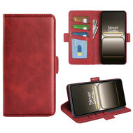 OnePlus Nord CE 5 Hoesje - MobyDefend Luxe Wallet Book Case (Sluiting Zijkant) - Rood