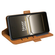OnePlus Nord CE 5 Hoesje - MobyDefend Luxe Wallet Book Case (Sluiting Zijkant) - Lichtbruin