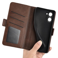 OnePlus Nord CE 5 Hoesje - MobyDefend Luxe Wallet Book Case (Sluiting Zijkant) - Bruin