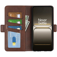 OnePlus Nord CE 5 Hoesje - MobyDefend Luxe Wallet Book Case (Sluiting Zijkant) - Bruin
