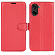 OnePlus Nord CE 5 Hoesje - MobyDefend Kunstleren Wallet Book Case (Sluiting Voorkant) - Rood