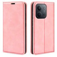 Xiaomi Redmi 15C 5G Hoesje - MobyDefend Luxe Wallet Bookcase (Magnetische Sluiting) - Roze