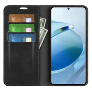 Xiaomi Redmi 15C 5G Hoesje - MobyDefend Luxe Wallet Bookcase (Magnetische Sluiting) - Zwart