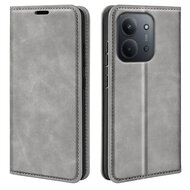 Xiaomi Redmi 15C 5G Hoesje - MobyDefend Luxe Wallet Bookcase (Magnetische Sluiting) - Grijs