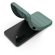 Samsung Galaxy A17 / A18 Hoesje - MobyDefend TPU Gripcase - Groen