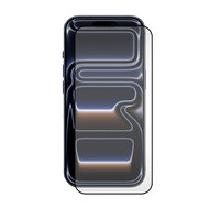 3-Pack iPhone 17 Pro Screenprotectors - MobyDefend Screensavers Met Zwarte Randen - Gehard Glas 