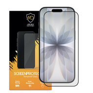 iPhone 17 Screenprotector - MobyDefend Screensaver Met Zwarte Randen - Gehard Glas 
