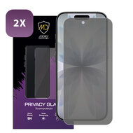 2-Pack MobyDefend iPhone 17 Screenprotectors - HD Privacy Glass Screensavers