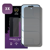 3-Pack MobyDefend iPhone Air Screenprotectors - HD Privacy Glass Screensavers