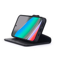 Google Pixel 10 / Google Pixel 10 Pro Hoesje - Luxe Leren MobyDefend Wallet Bookcase - Zwart