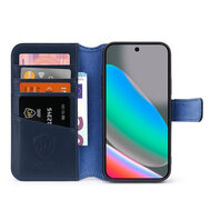 Google Pixel 10 / Google Pixel 10 Pro Hoesje - Luxe Leren MobyDefend Wallet Bookcase - Blauw