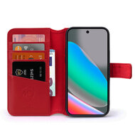 Google Pixel 10 / Google Pixel 10 Pro Hoesje - Luxe Leren MobyDefend Wallet Bookcase - Rood
