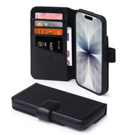 iPhone 17 Hoesje - Luxe Leren MobyDefend Wallet Bookcase - Zwart