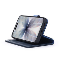 iPhone 17 Hoesje - Luxe Leren MobyDefend Wallet Bookcase - Blauw