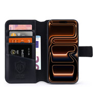 iPhone 17 Pro Max Hoesje - Luxe Leren MobyDefend Wallet Bookcase - Zwart