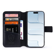 iPhone Air Hoesje - Luxe Leren MobyDefend Wallet Bookcase - Zwart