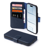 iPhone Air Hoesje - Luxe Leren MobyDefend Wallet Bookcase - Blauw