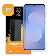 2-Pack Samsung Galaxy S25 FE Screenprotectors - MobyDefend Case-Friendly Screensavers - Gehard Glas