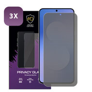 3-Pack MobyDefend Samsung Galaxy S25 FE Screenprotectors - HD Privacy Glass Screensavers