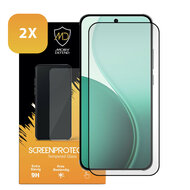2-Pack Oppo Reno14 Screenprotectors - MobyDefend Screensavers Met Zwarte Randen - Gehard Glas 