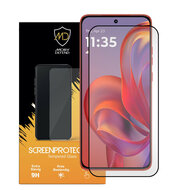 Motorola Edge 60 Neo Screenprotector - MobyDefend Screensaver Met Zwarte Randen - Gehard Glas 