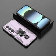 Xiaomi Redmi 15 5G Hoesje - MobyDefend Dubbelgelaagde Pantsercase Met Standaard - Roze