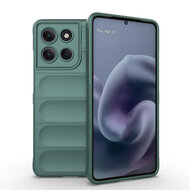 Motorola Moto G86 Power Hoesje - MobyDefend TPU Gripcase - Groen