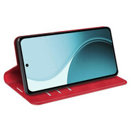 Oppo Reno14 Hoesje - MobyDefend Luxe Wallet Bookcase (Magnetische Sluiting) - Rood
