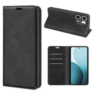 Oppo Reno14 Hoesje - MobyDefend Luxe Wallet Bookcase (Magnetische Sluiting) - Zwart