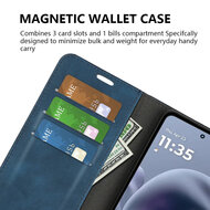 Motorola Moto G86 Power Hoesje - MobyDefend Luxe Wallet Bookcase (Magnetische Sluiting) - Rood