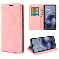 Motorola Moto G86 Power Hoesje - MobyDefend Luxe Wallet Bookcase (Magnetische Sluiting) - Roze