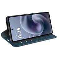 Motorola Moto G86 Power Hoesje - MobyDefend Luxe Wallet Bookcase (Magnetische Sluiting) - Blauw