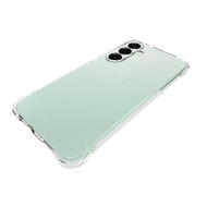 Samsung Galaxy S25 FE Hoesje - MobyDefend Transparante Shockproof TPU Backcover - Verstevigde Hoeken - Volledig Doorzichtig