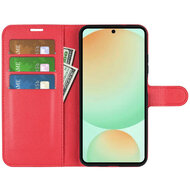 Samsung Galaxy S25 FE Hoesje - MobyDefend Kunstleren Wallet Book Case (Sluiting Voorkant) - Rood