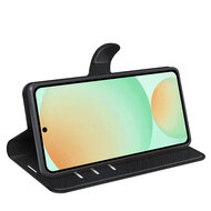 Samsung Galaxy S25 FE Hoesje - MobyDefend Kunstleren Wallet Book Case (Sluiting Voorkant) - Zwart