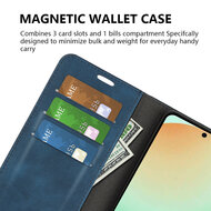 Samsung Galaxy S25 FE Hoesje - MobyDefend Luxe Wallet Bookcase (Magnetische Sluiting) - Roze