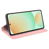 Samsung Galaxy S25 FE Hoesje - MobyDefend Luxe Wallet Bookcase (Magnetische Sluiting) - Roze