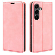 Samsung Galaxy S25 FE Hoesje - MobyDefend Luxe Wallet Bookcase (Magnetische Sluiting) - Roze