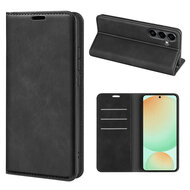Samsung Galaxy S25 FE Hoesje - MobyDefend Luxe Wallet Bookcase (Magnetische Sluiting) - Zwart