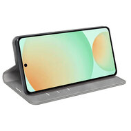 Samsung Galaxy S25 FE Hoesje - MobyDefend Luxe Wallet Bookcase (Magnetische Sluiting) - Grijs