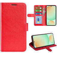 Samsung Galaxy S25 FE Hoesje - MobyDefend Wallet Book Case (Sluiting Achterkant) - Rood
